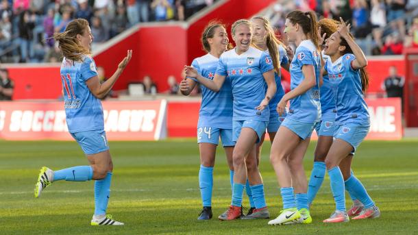 Huerta and the Red Stars celebrating l Photo:Daniel Bartel/ ISI Photos