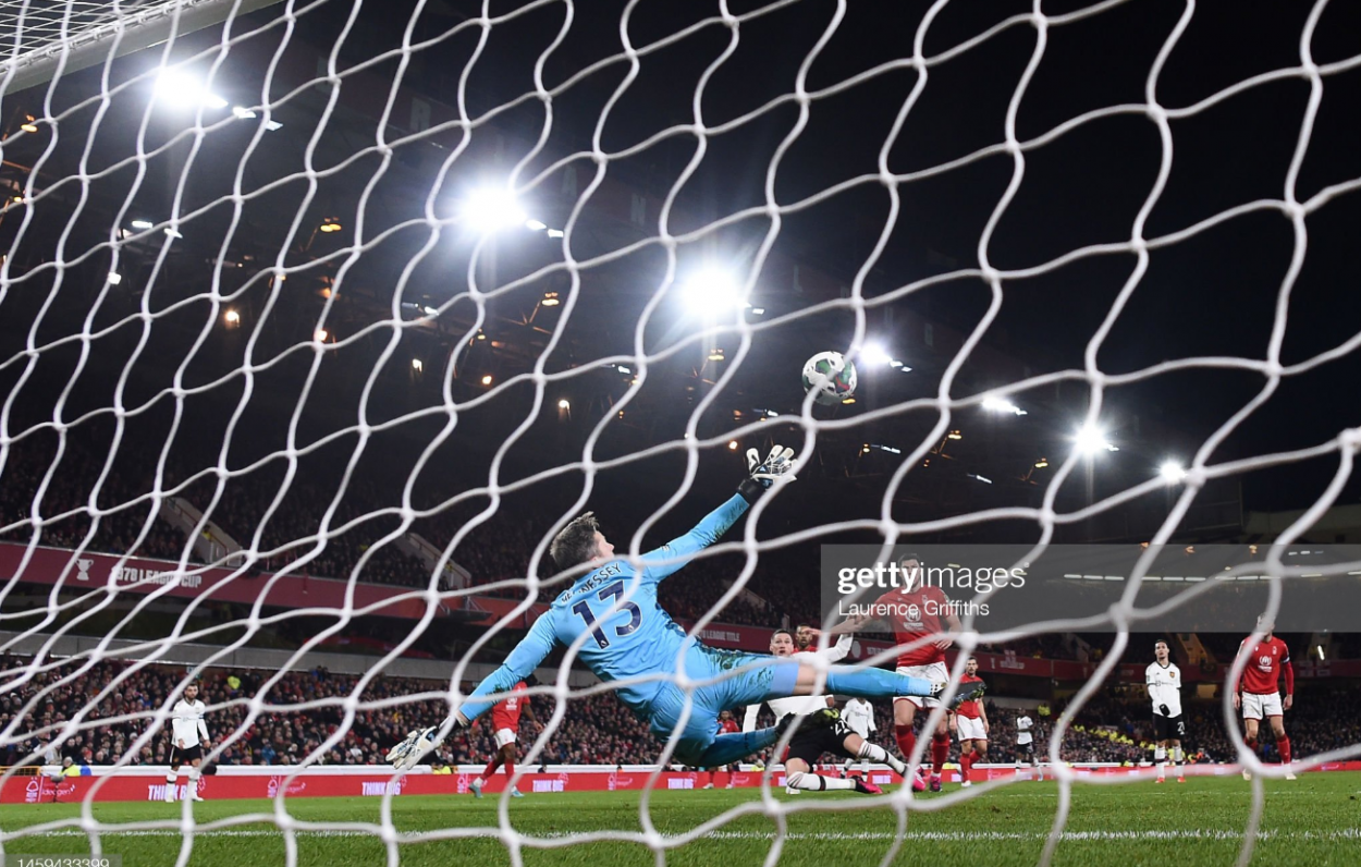  Weghorst scoring vs Forest (Photo by Laurence Griffiths/Getty Images)