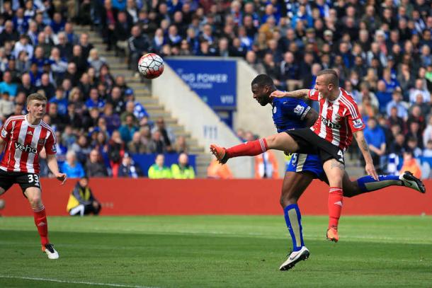 Wes Morgan scored the only goal of the game as Leicester beat Southampton | Photo: Express and Star