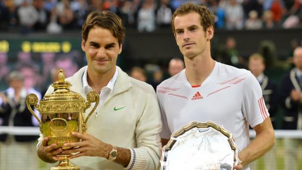 Federer e Murray nel 2012. Fonte: SkySports.com
