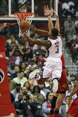 Washington Wizards guard Bradley Beal (3) drives to the basket. Photo by:Geoff Burke-USA TODAY Sports  
