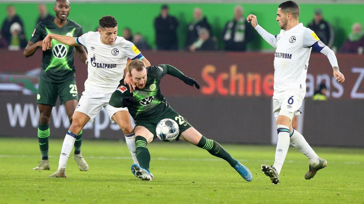 Imagen del duelo entre Schalke 04 y Wolfsburgo / Fuente: Wolfsburgo