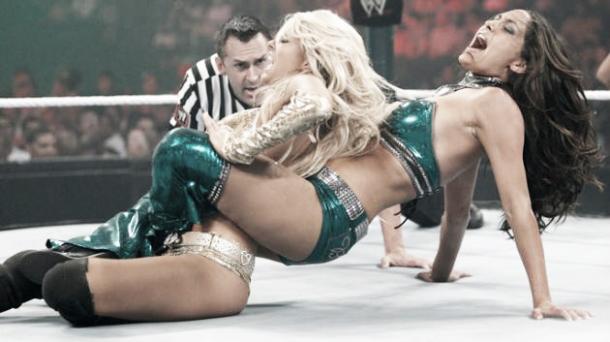 Kelly Kelly defended her title succesfully. Photo- Bleacher Report