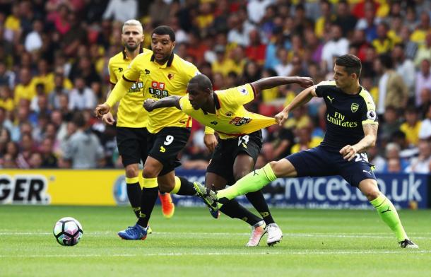 Xhaka certainly isn't afraid to get stuck in | Photo: Getty Images