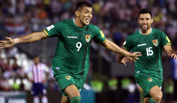 Yasmani Duck tras marcar un tanto al rival
