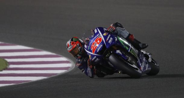 Maverick Viñales rodando en Qatar | Foto: Movistar Yamaha MotoGP