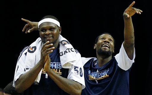 The Grizzlies lost Zach Randolph and Tony Allen during free agency and it seems to have impacted them greatly. Photo: AP/Mark Weber