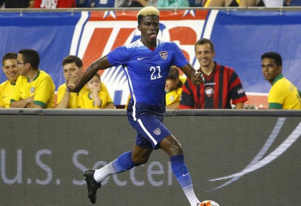 Gyasi Zardes is one of many young Americans to have emerged under Jurgen Klinsmann. (Source: Winslow Townson/USA Today Sports)