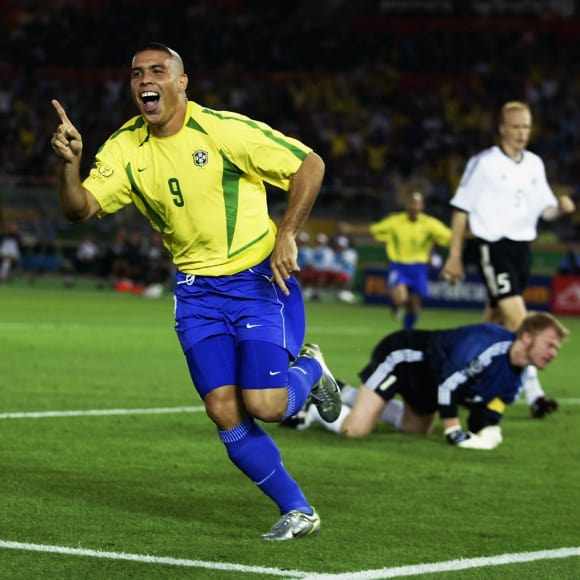 Ronaldo Nazario fue el máximo goleador del torneo con ocho tantos en siete encuentros | Fuente: FIFA