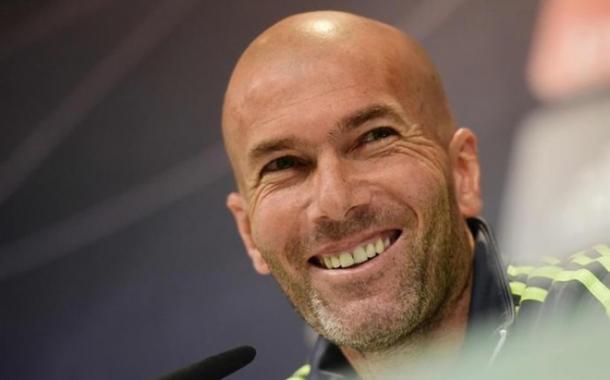Zidane facing the press. | Photo: AFP
