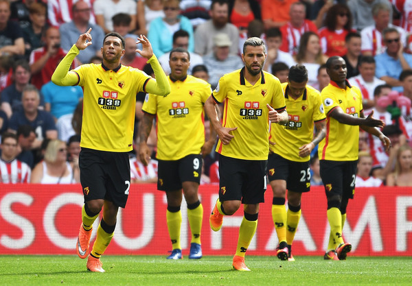 Capoue celebrates his goal. | Source: zimbio