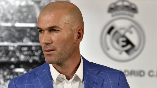 Zidane was unveiled as Real Madrid boss on Monday (Sky Sports)