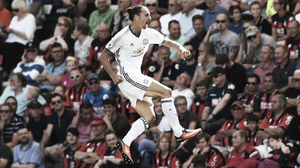 Ibrahimovic showed his quality against Bournemouth by netting from range | Photo: Sky Sports