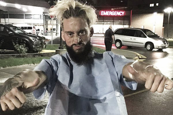 Enzo Amore following his release from hospital (image: sescoops.com)