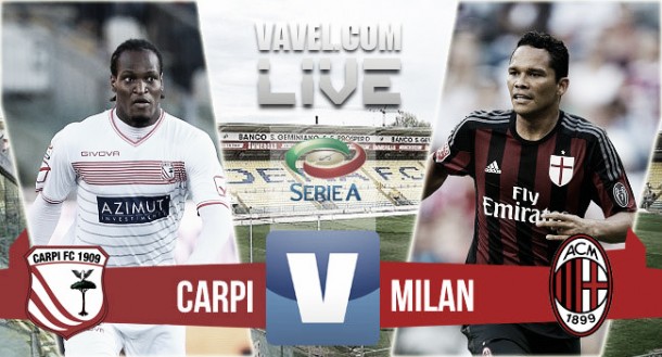 Score Carpi 0-0 AC Milan in Serie A 2015