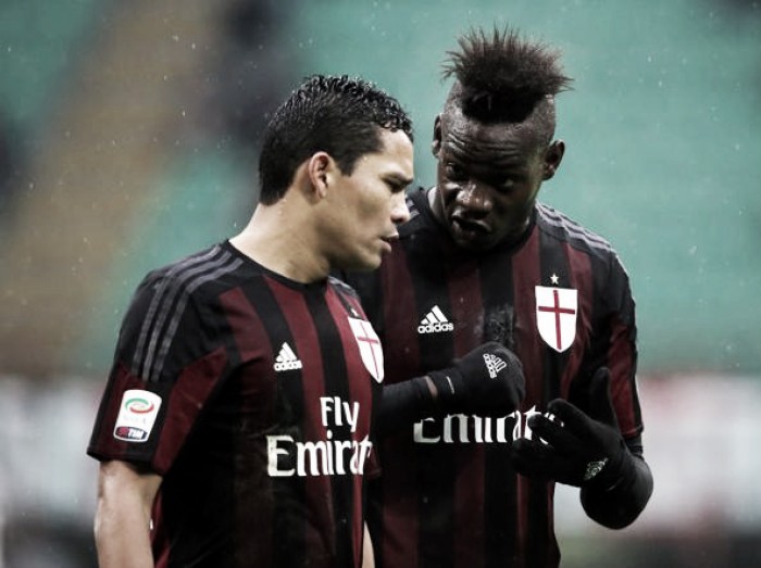 Bacca, il Milan cerca di ritrovare i suoi gol e creare un'intesa con Balotelli