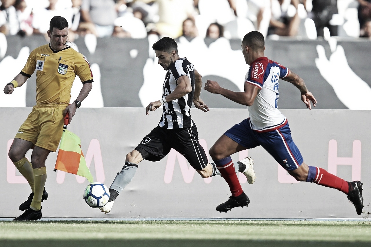 Com gol polêmico, Bahia derrota Botafogo e respira na luta contra rebaixamento
