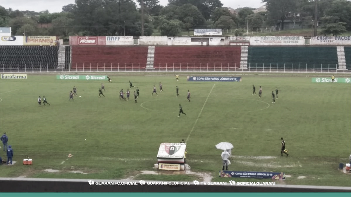 Bahia e Guarani empatam em gramado encharcado e embolam Grupo 12 da Copinha Bahia e Guarani empatam em gramado encharcado e embolam Grupo 12 da Copinha