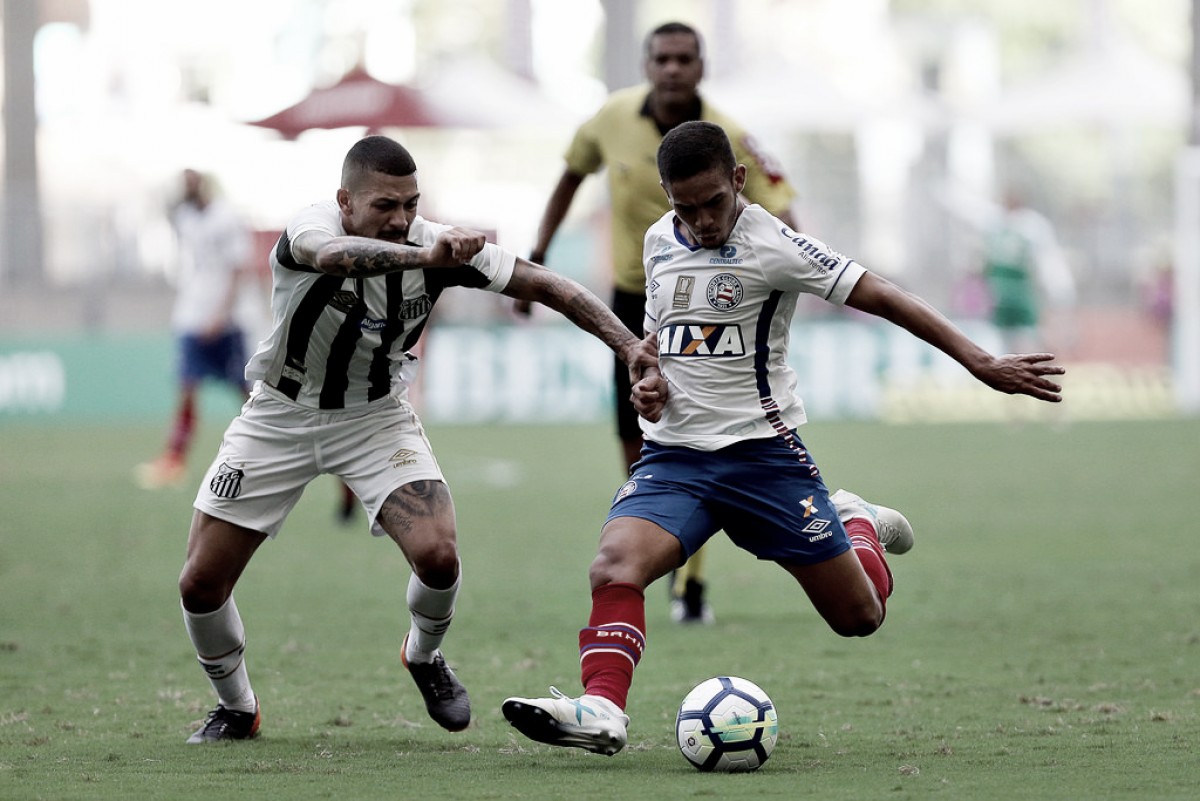 Santos e Bahia duelam na Vila para se distanciar ainda mais do Z-4