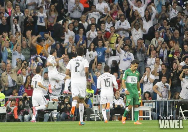 Bale anota el gol tres mil del Real Madrid en el Bernabéu en Liga
