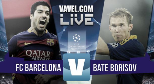 Live Barcellona vs Bate Borisov, risultato partita Champions League 2015/16  (3-0)