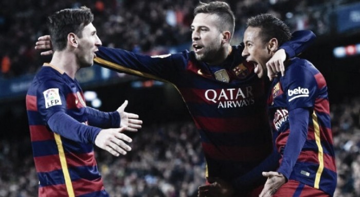 Barcelona goleia Celta de Vigo e volta a isolar-se no primeiro lugar Barcelona goleia Celta de Vigo e volta a isolar-se no primeiro lugar