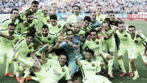 Atletico Madrid 0-1 Barcelona: Barca secure La Liga title at the Caldéron
