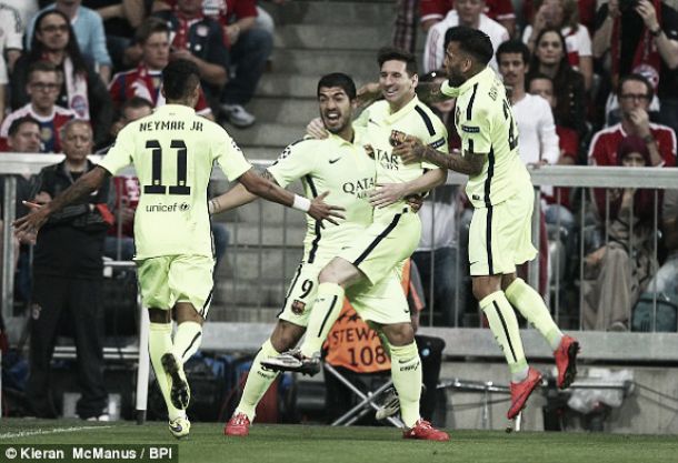 Bayern Munich (3) 3-2 (5) Barcelona: Spaniards hold on to first leg lead to make first UCL final in four years