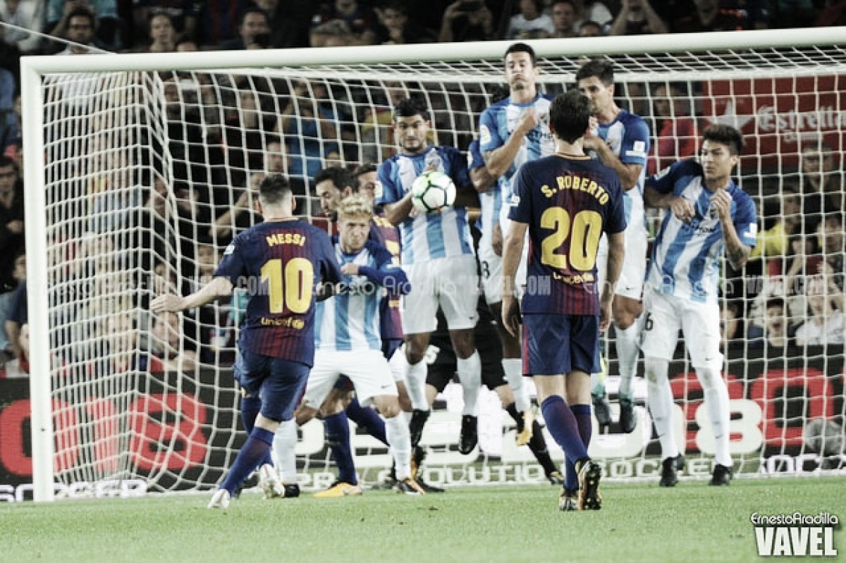 Resumen Málaga 0-2 Barcelona en Liga 2018