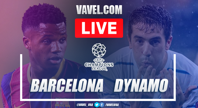 Goals And Highlights Fc Barcelona 2 1 Dynamo Kiev 2020 Champions League 07 02 2021 Vavel Usa