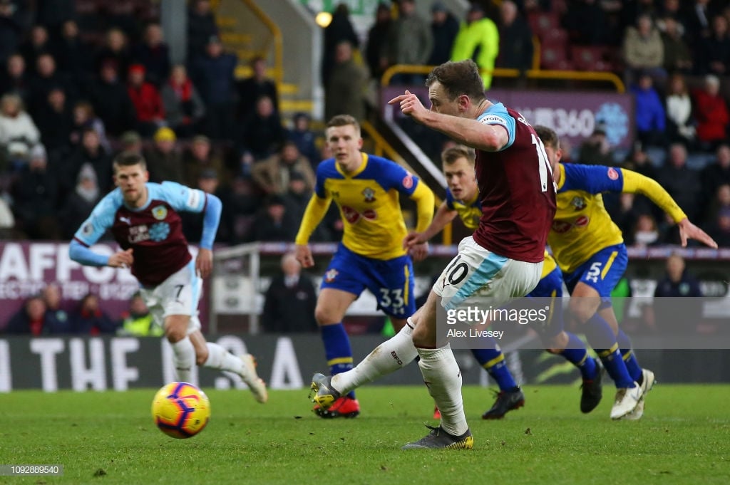 Burnley 1-1 Southampton: Late Barnes penalty rescues a point for Clarets