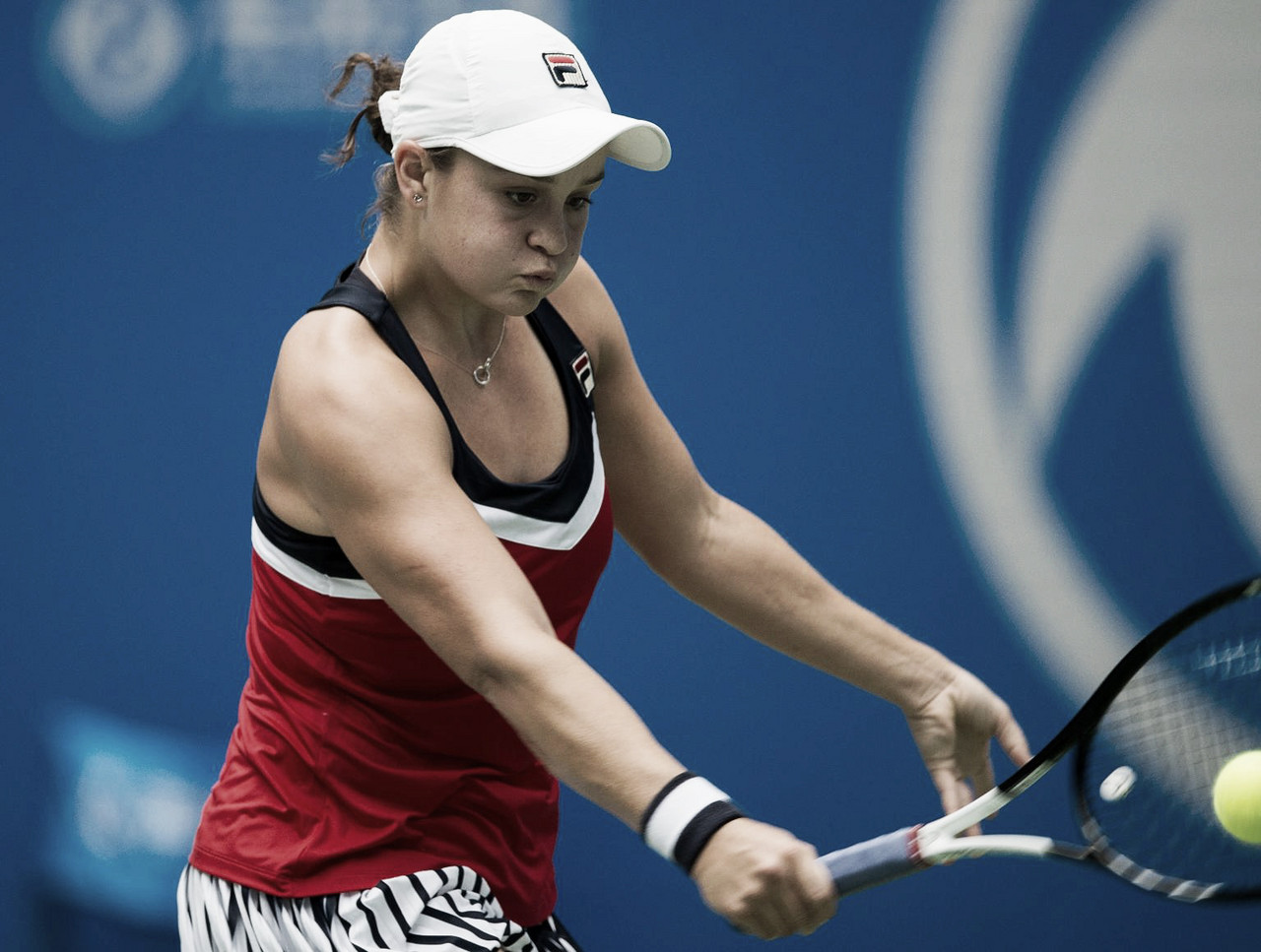 Barty elimina Konta em duelo equilibrado na primeira rodada em Wuhan Barty elimina Konta em duelo equilibrado na primeira rodada em Wuhan
