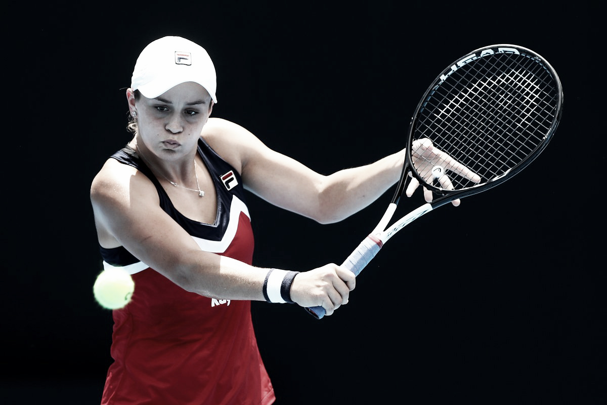 Barty amplia fase ruim de Ostapenko e avança para enfrentar Halep em Sydney Barty amplia fase ruim de Ostapenko e avança para enfrentar Halep em Sydney