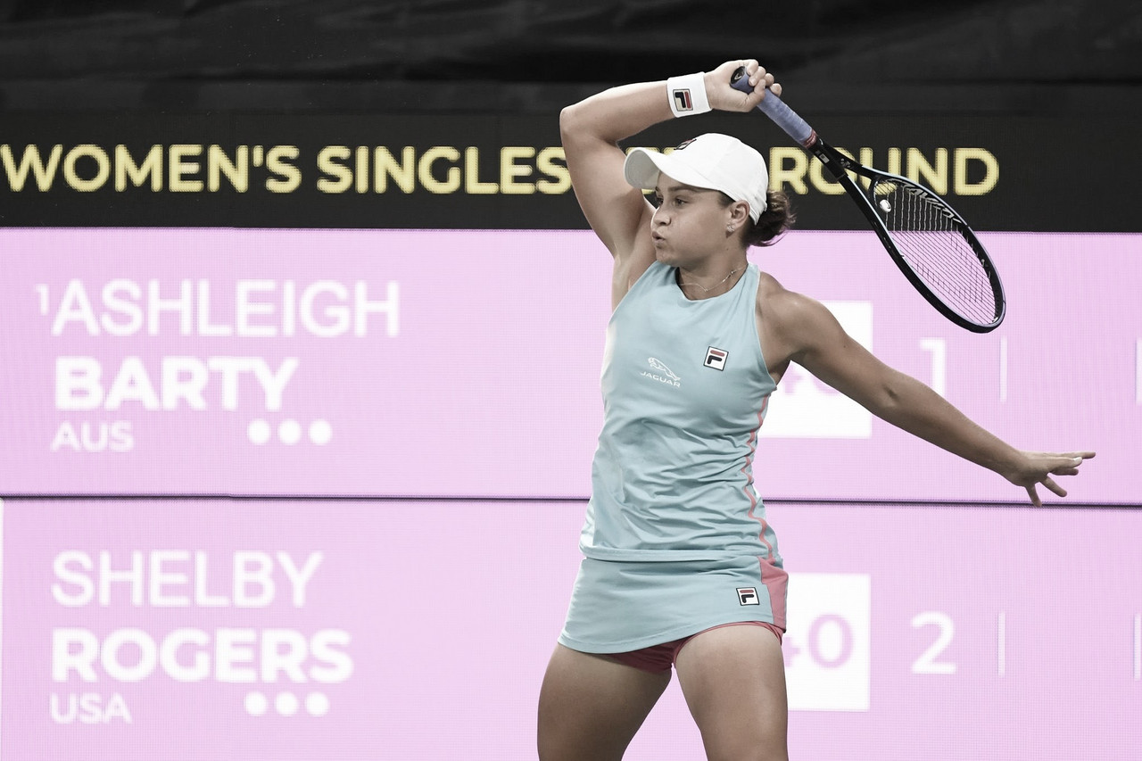 Barty vence Rogers pela terceira vez no ano e vai às quartas em Charleston Barty vence Rogers pela terceira vez no ano e vai às quartas em Charleston