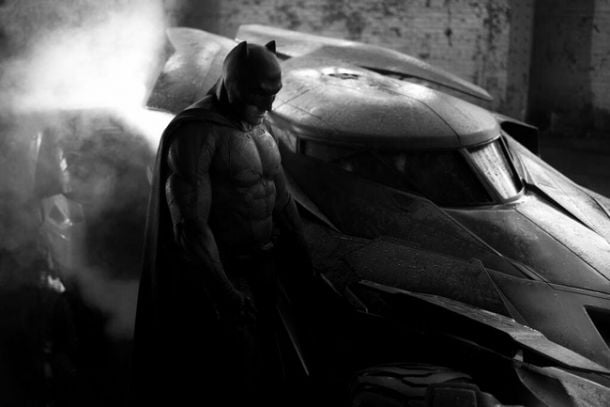 'Batman - Superman': primer vistazo a Ben Affleck con el traje de murciélago