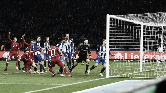 Lewandowski marca no fim e Bayern de Munique empata contra Hertha Berlin
