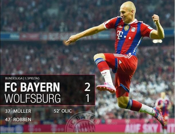 Bundesliga, il Bayern riprende dove aveva lasciato : 2-1 al Wolfsburg