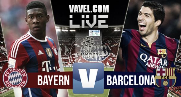 Score Bayern Munich - Barcelona in UEFA Champions League 2015 (3-2)