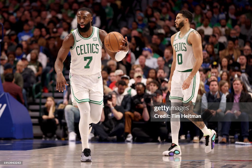 The Boston Celtics tame the Dallas Mavericks with buckets from Brown and Tatum