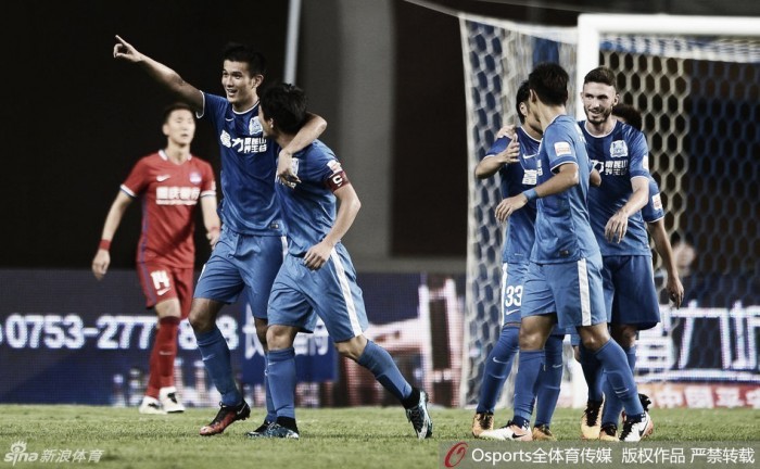 Chineses marcam e time de Zhizhao vence em casa na Liga Chinesa Chineses marcam e time de Zhizhao vence em casa na Liga Chinesa