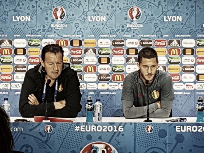 Belgio, Wilmots in conferenza stampa: "Noi dobbiamo essere pronti, l'Italia è molto pericolosa"