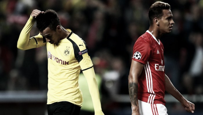 Borussia Dortmund pressiona, mas Mitroglu decide e Benfica abre vantagem na Champions