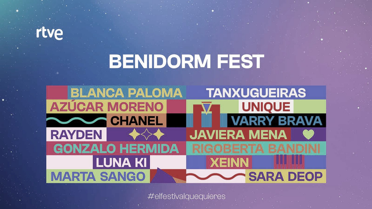 Conocemos el cartel del Benidorm Fest