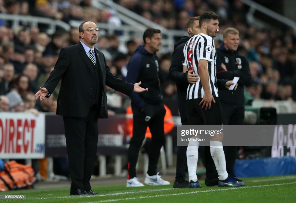 Rafa Benitez admits things aren't easy with Newcastle down the bottom
