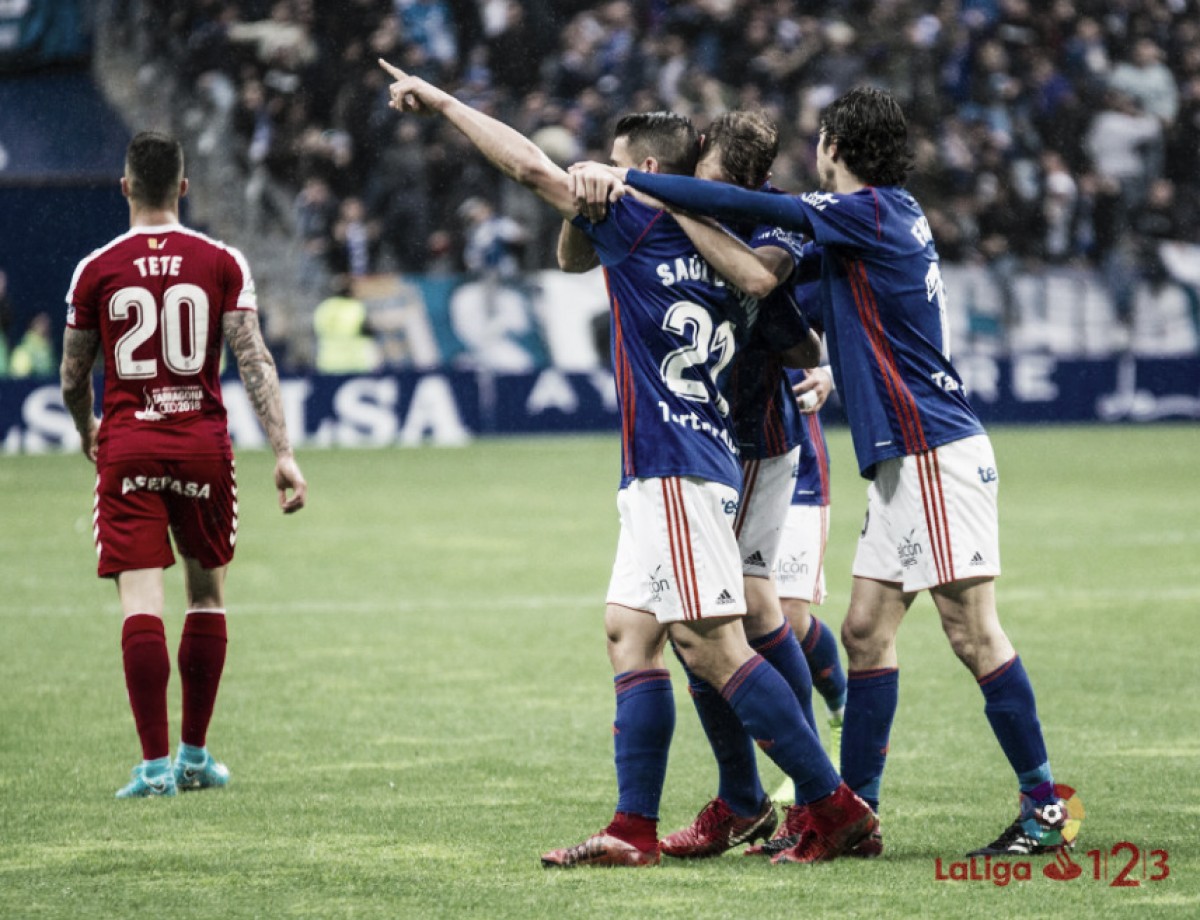 Saúl Berjón le da tres puntos al Real Oviedo