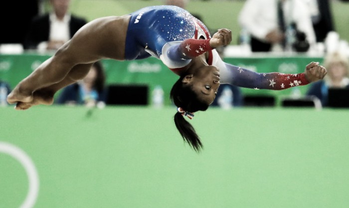 Rio 2016: Biles soars to fourth Rio gold on floor, with GB's Tinkler claiming surprise bronze