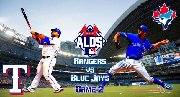 Score Texas Rangers - Toronto Blue Jays in 2015 MLB American League Division Series Game 2 (6-4)