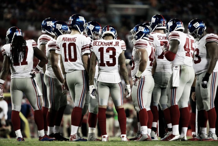 Giants release first depth chart of 2016