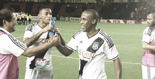 Autor do gol da Ponte Preta, atacante Borges comemora empate diante do Sport