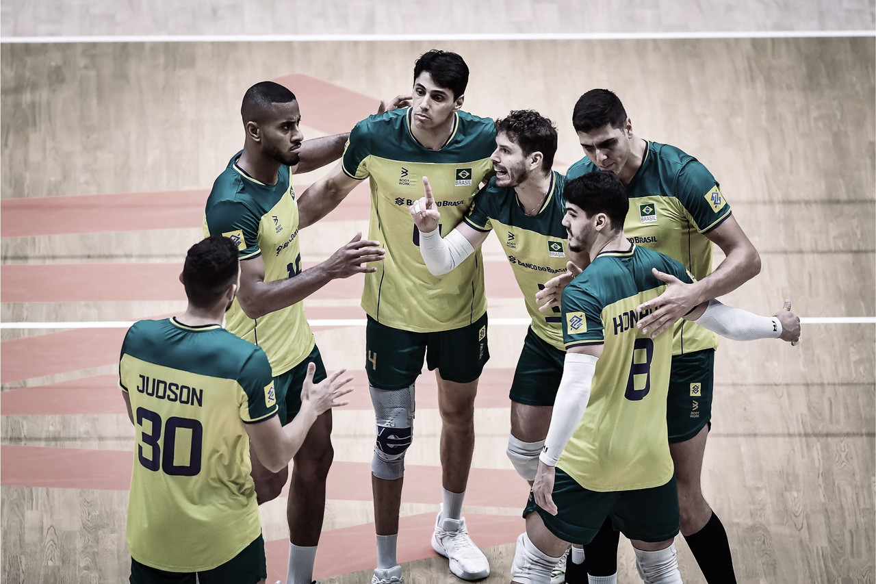 Pontos e melhores momentos Brasil 3x0 Holanda pela Liga das Nações de vôlei masculino